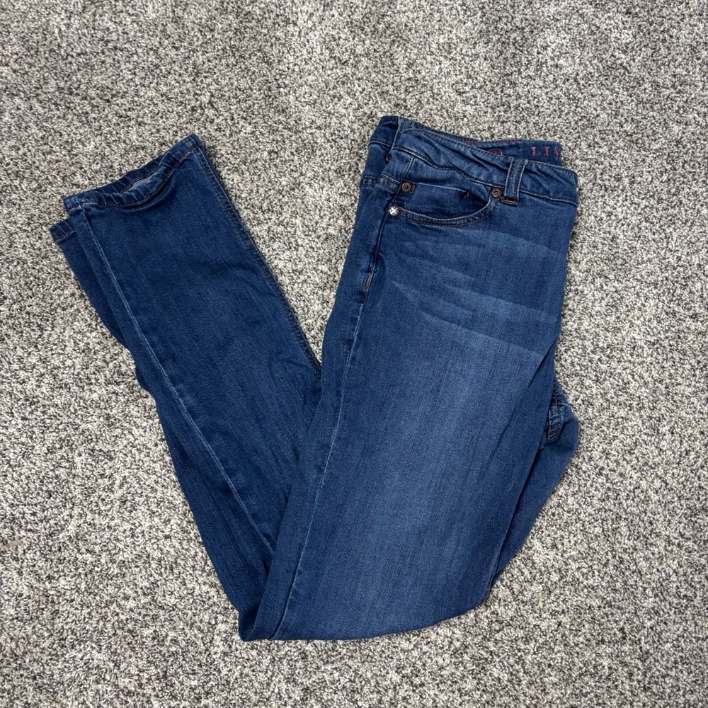 Liverpool Jeans Company Dark Blue Straight Leg Jeans
